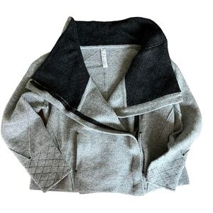 INDIGENOUS gray jacket alpaca/ wool blend. Size small